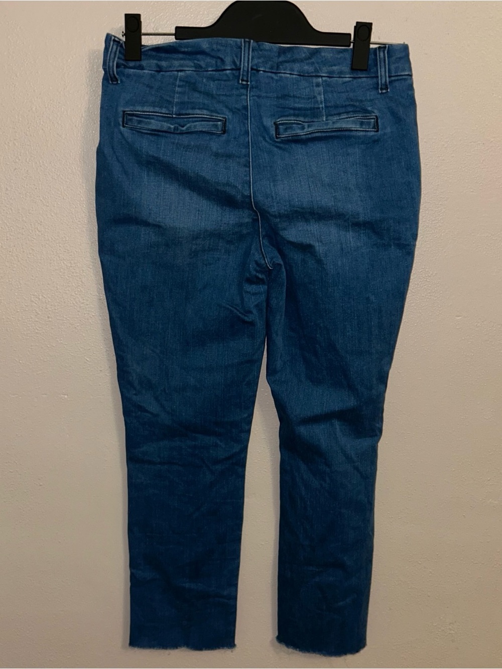 Frank & eileen wicklow raw hem chino jeans crop classic blue preppy - Picture 3 of 4